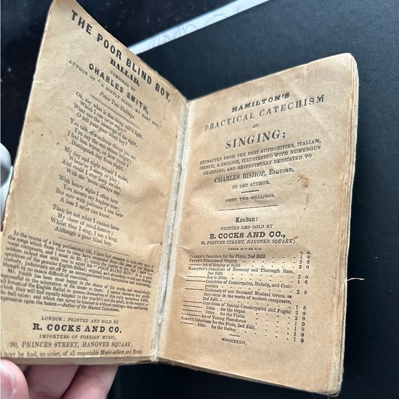 Antique 1880 Copy Of Hamilton Prectical Catechism On Singing Extremely RARE - Picture 5 of 8